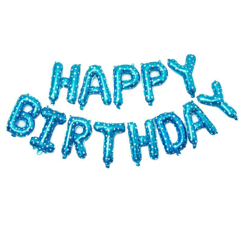 Happy Birthday Balloon Banner