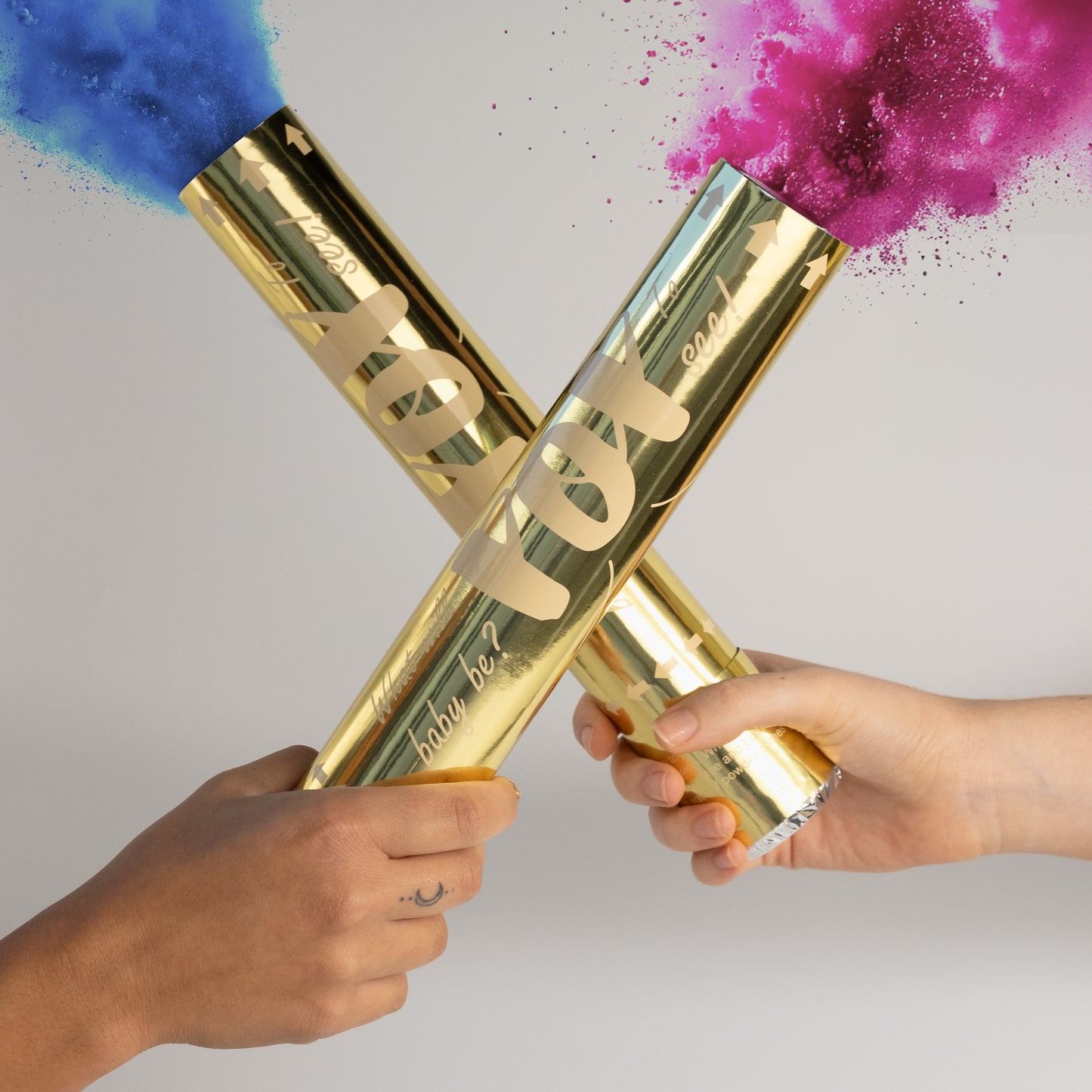 Gold Gender Reveal Poppers (Pack of 2)
