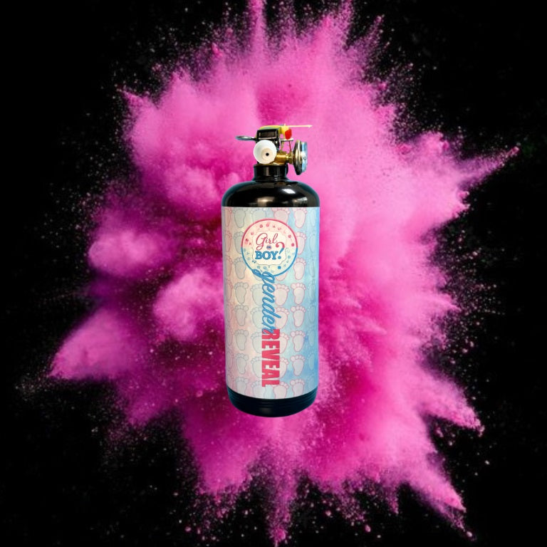 Large Gender Reveal Extinguishers - Pink image