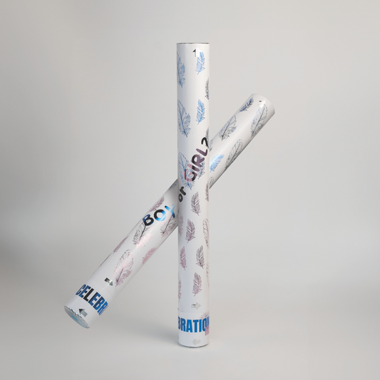 Gender Reveal Feather Popper