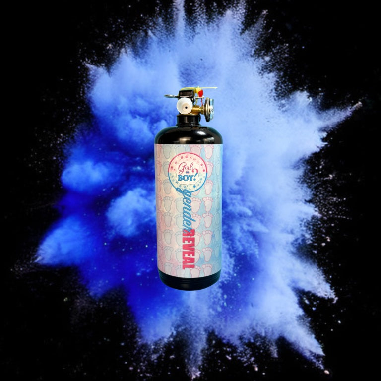 Large Gender Reveal Extinguishers - Blue image