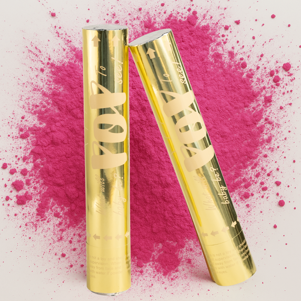 Gold Gender Reveal Poppers (Pack of 2)