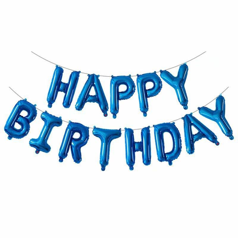 Happy Birthday Balloon Banner
