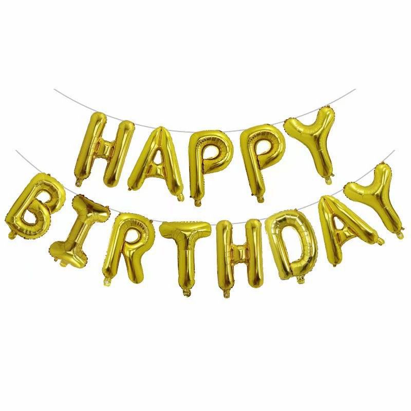 Happy Birthday Balloon Banner