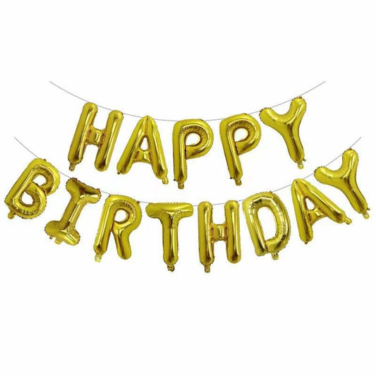 Happy Birthday Balloon Banner