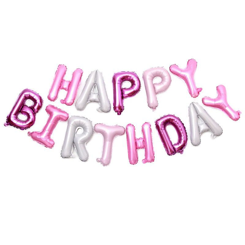Happy Birthday Balloon Banner