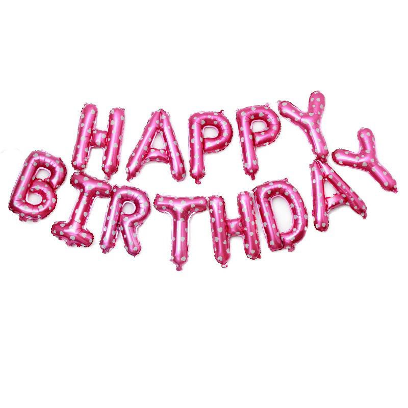 Happy Birthday Balloon Banner