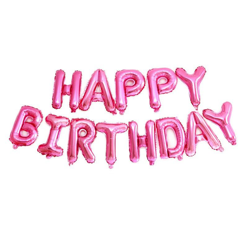 Happy Birthday Balloon Banner